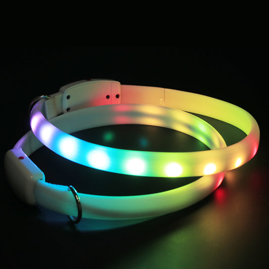 USB Rechargeable Pet LED Glowing Collar