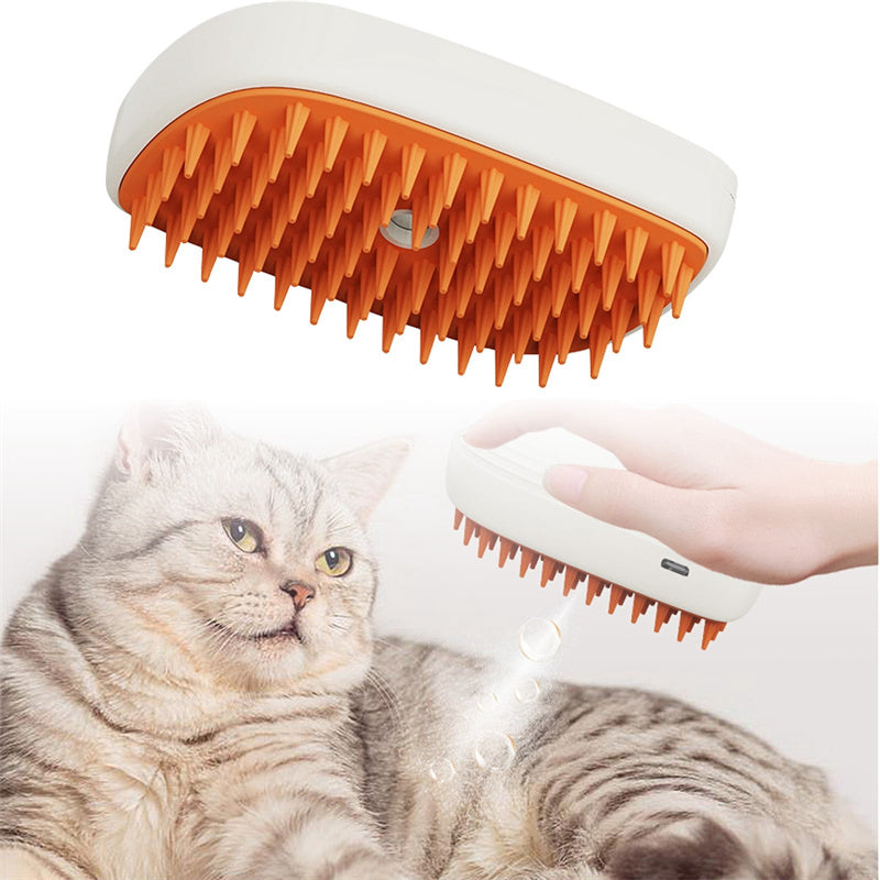 USB Rechargeable Pet Steam Spray Brush