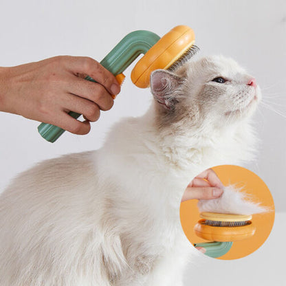 Grooming Self Cleaning Pumpkin Brush