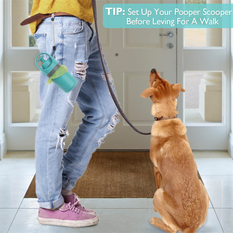 Pooper Scooper With Built-in Poop Bag Dispenser