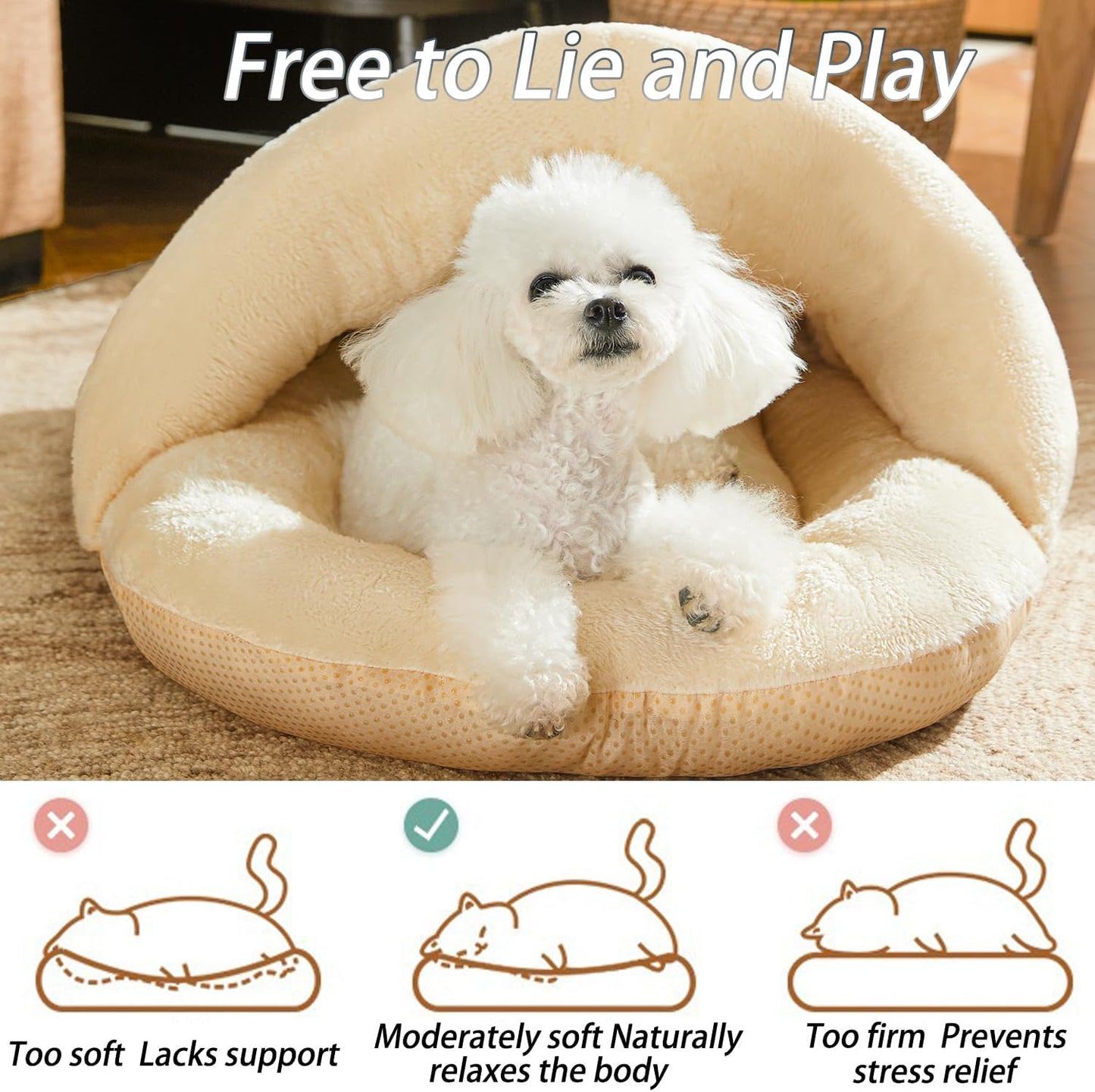Anti Slip Ultra Soft Plush Pet Bed