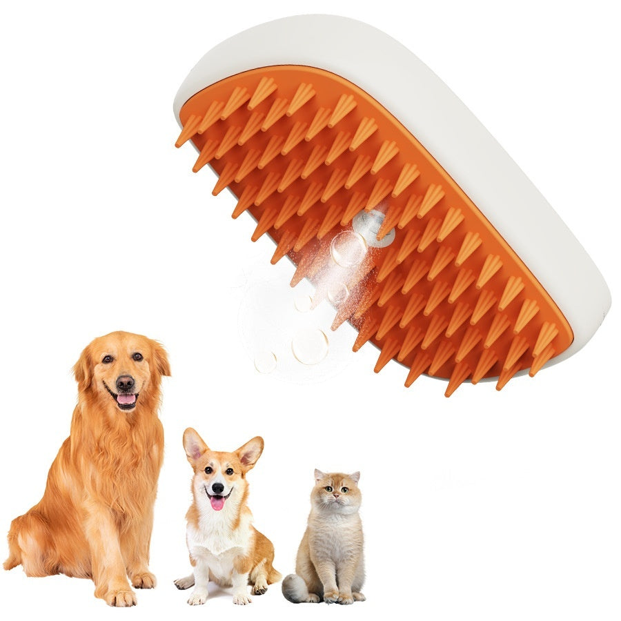 USB Rechargeable Pet Steam Spray Brush