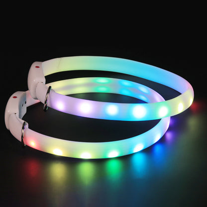 USB Rechargeable Pet LED Glowing Collar