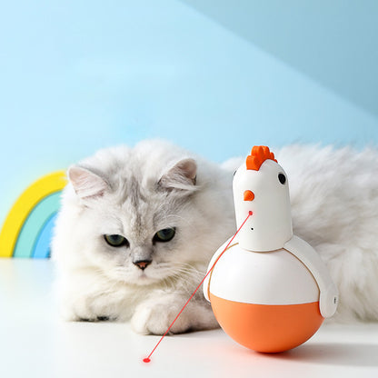 Electric Chicken Glass Laser Sound Cat Toy
