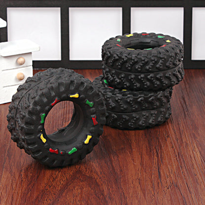 Small Tire Pet Vocalizations Glue Toy
