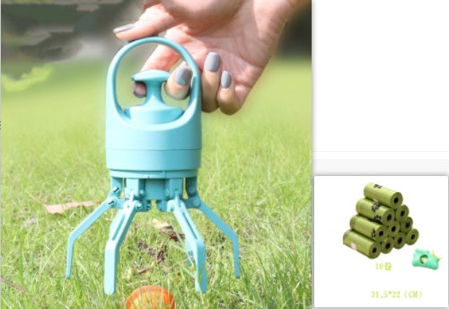 Pooper Scooper With Built-in Poop Bag Dispenser