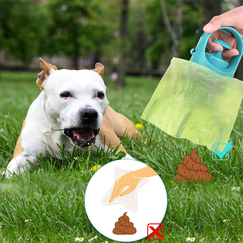 Pooper Scooper With Built-in Poop Bag Dispenser