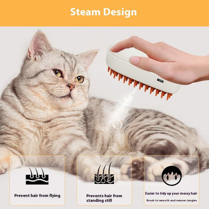 USB Rechargeable Pet Steam Spray Brush